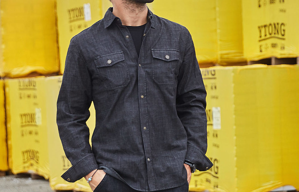 MAPLE, la camicia Jeans sostenibile elasticizzata