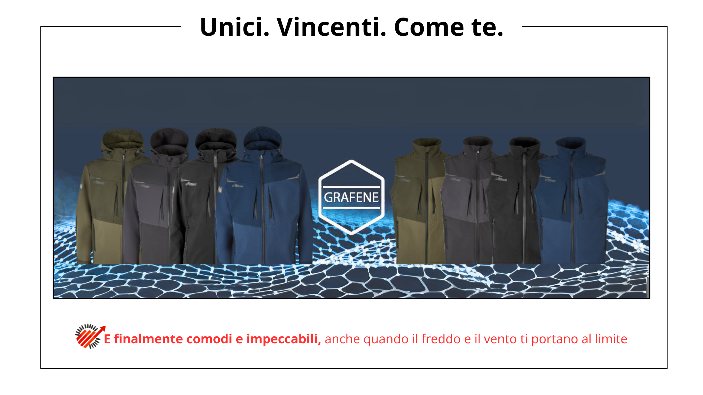 Scopri l'abbigliamento da lavoro U-Power con tecnologia in Grafene Disponibili in Abruzzo, Marche e Molise